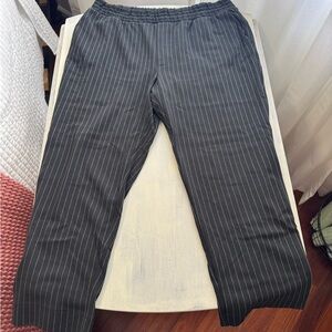 Pinstripe Black Pants